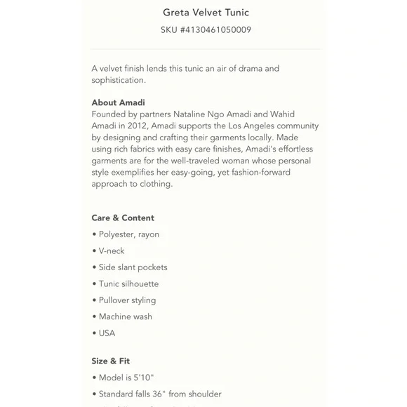 Anthropologie Greta Velvet Tunic Dress - Picture 4 of 4